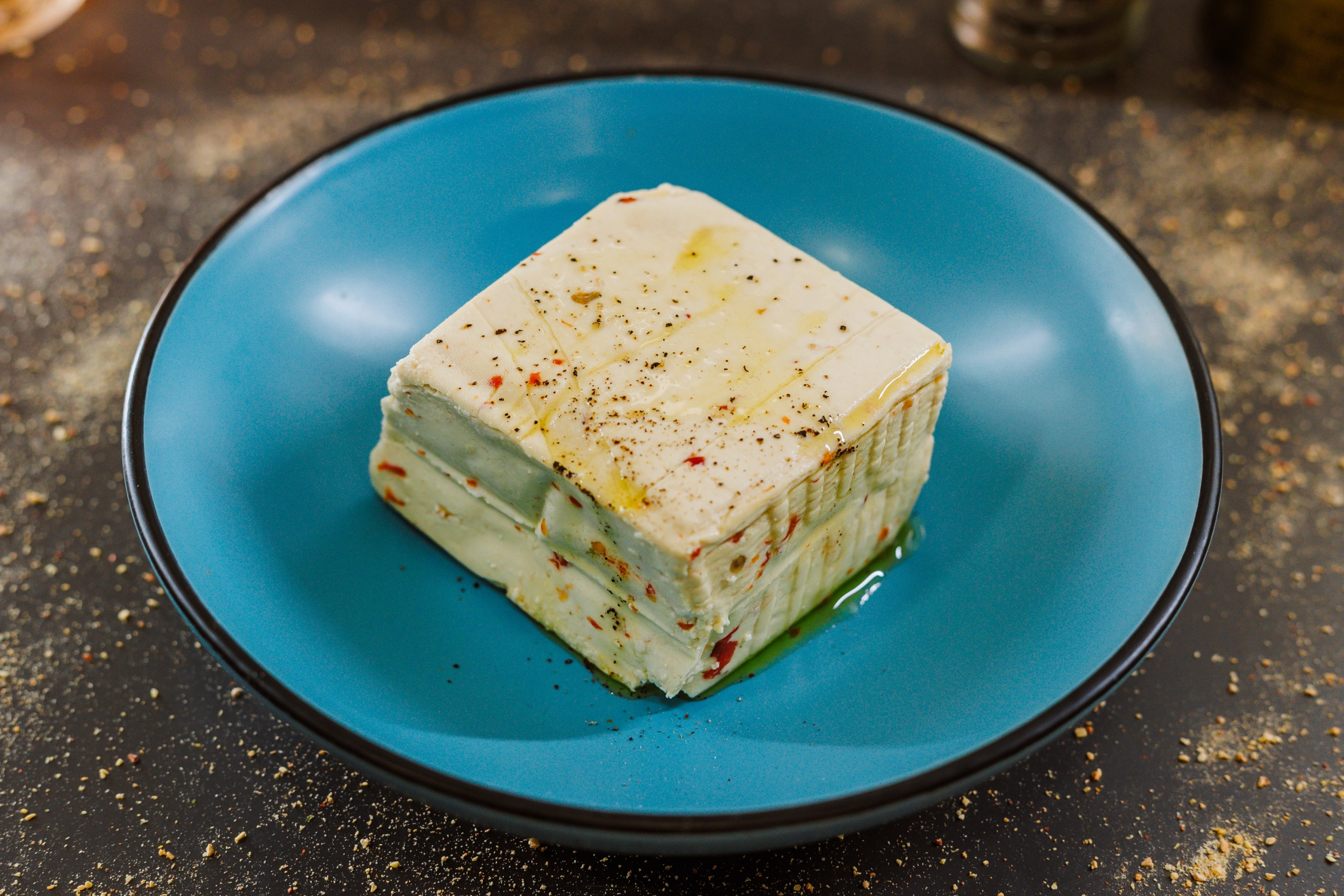 Tofu artizanal cu ardei roșu 300g